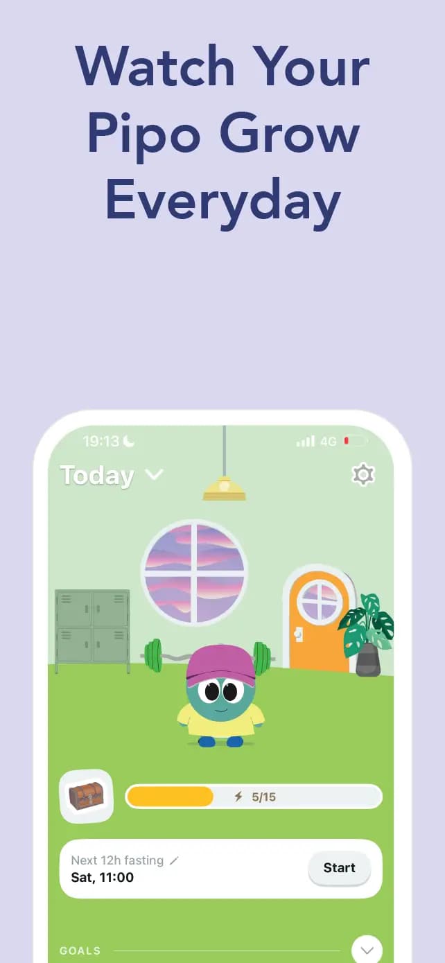 Pipo AI app screenshot - Workout